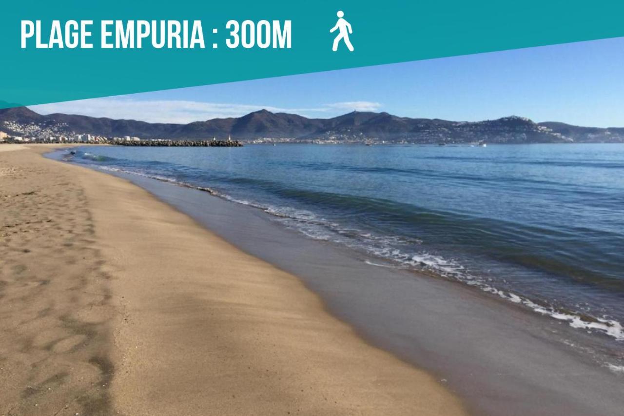 Unsejouraempuriabrava-Terrasse-Vue Mer -Clime- Wifi Parking Exterior foto